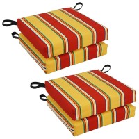 Blazing Needles Set of 4 Outdoor Chair Cushions Haliwell Multi