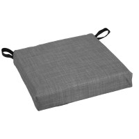 Blazing Needles Set of 4 Outdoor Chair Cushions Cool Gray