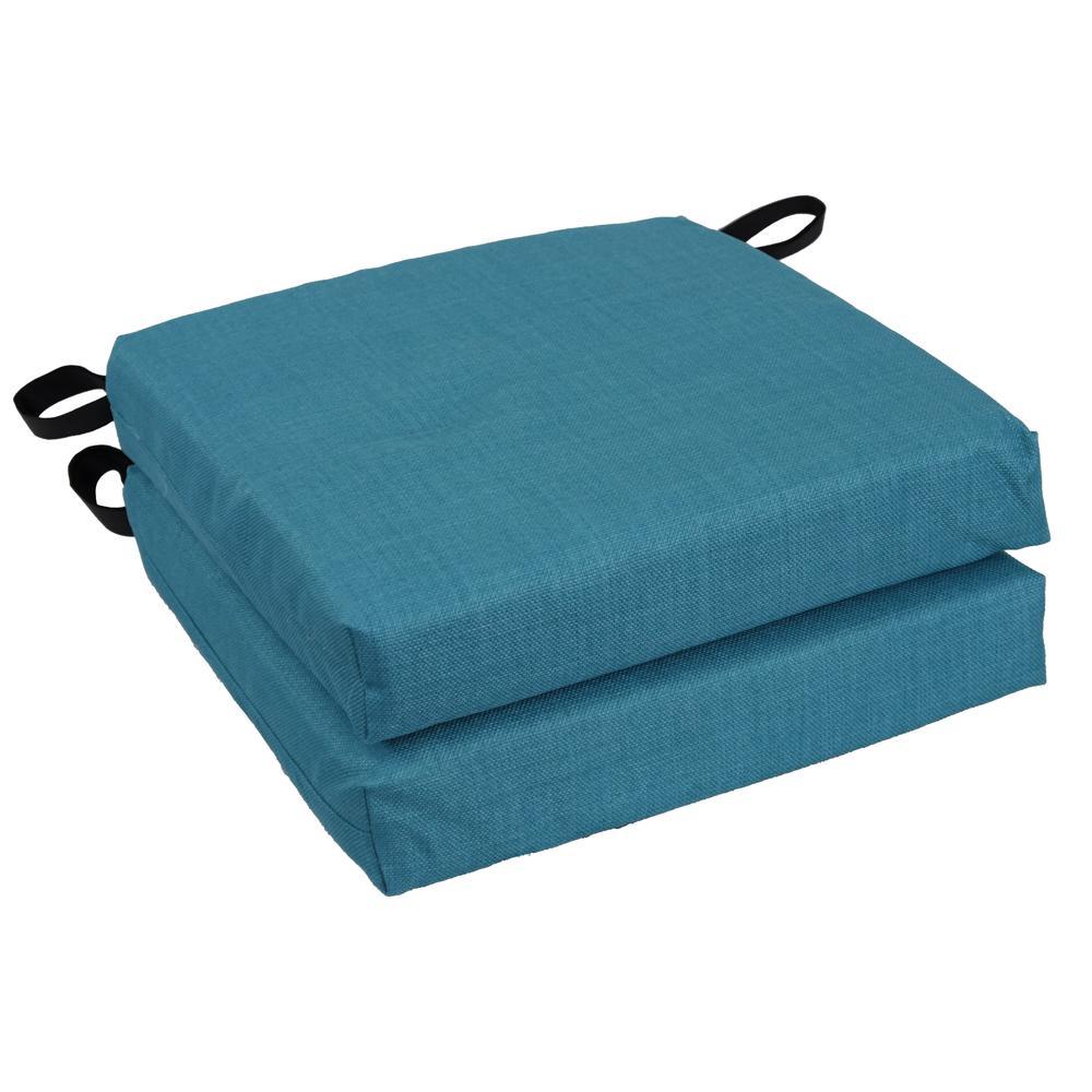 Blazing Needles 16inch Outdoor Cushion Sea Blue