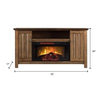 OS Home Model 5542 Infrared Electric Fireplace Media Console