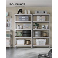 Songmics 5Tier Storage Shelves Set Of 2 Garage Storage Boltless Assembly Adjustable Shelving Units 177 X 354 X 709 Inche