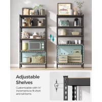 Songmics 5Tier Storage Shelves Set Of 2 Garage Storage Boltless Assembly Adjustable Shelving Units 177 X 354 X 709 Inche