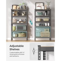 Songmics 5Tier Storage Shelves Set Of 2 Garage Storage Boltless Assembly Adjustable Shelving Units 118 X 295 X 591 Inche