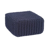 Redearth Cube Low Pouf Foot Stool Ottoman Hand Knitted Poof Cord Boho Pouffe Home D Cor Stuffed Footrest For Living Ro