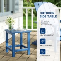 Udpatio Outdoor Side Table For Patio 16 X 16 Inches Adirondack Table Poolside Patio Table Hdpe End Table For Outside Backyard