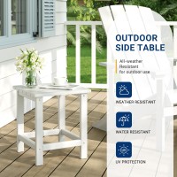 Udpatio Outdoor Side Table For Patio 16 X 16 Inches Adirondack Table Poolside Patio Table Hdpe End Table For Outside Backyard