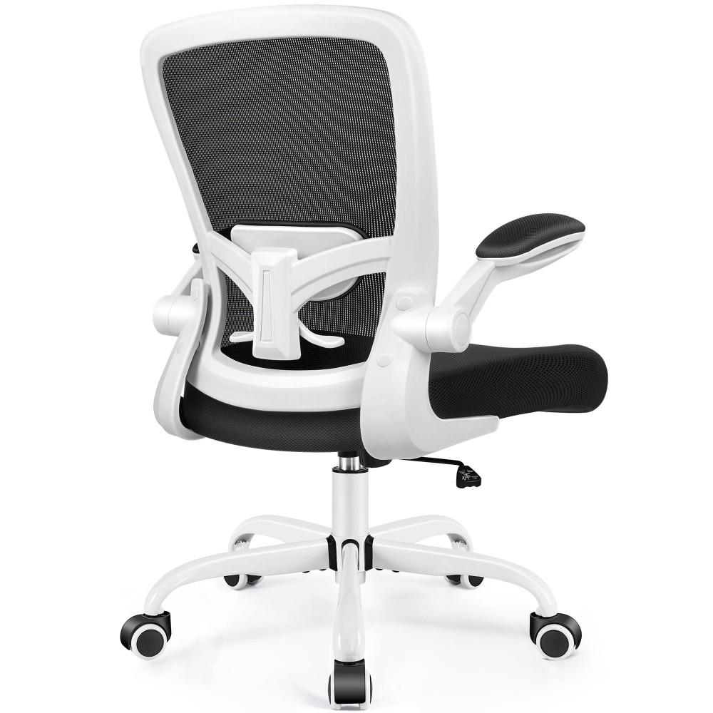 Felixking Ergonomic Office Chair Adjustable Lumbar Support Breathable Mesh Fabric Durable And Reliable White