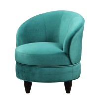 Sophia Swivel Accent Chair Green Velvet