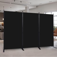 Room Divider 6Ft Portable Room Dividers And Folding Privacy Screens 102 W Fabric Divider For Room Separation 3 Panel Partiti