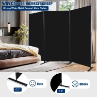 Room Divider 6Ft Portable Room Dividers And Folding Privacy Screens 102 W Fabric Divider For Room Separation 3 Panel Partiti