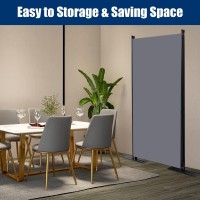 Room Divider 6Ft Portable Room Dividers And Folding Privacy Screens 102 W Fabric Divider For Room Separation 3 Panel Partiti