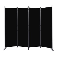 Room Divider 6Ft Portable Room Dividers And Folding Privacy Screens 88 W Fabric Divider For Room Separation 4 Panel Partitio