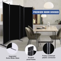 Room Divider 6Ft Portable Room Dividers And Folding Privacy Screens 88 W Fabric Divider For Room Separation 4 Panel Partitio