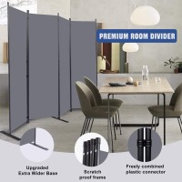 Room Divider 6Ft Portable Room Dividers And Folding Privacy Screens 88 W Fabric Divider For Room Separation 4 Panel Partitio