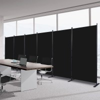 Room Divider 6Ft Portable Room Dividers And Folding Privacy Screens 204 W Fabric Divider For Room Separation 6 Panel Partiti