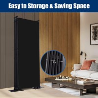 Room Divider 6Ft Portable Room Dividers And Folding Privacy Screens 204 W Fabric Divider For Room Separation 6 Panel Partiti