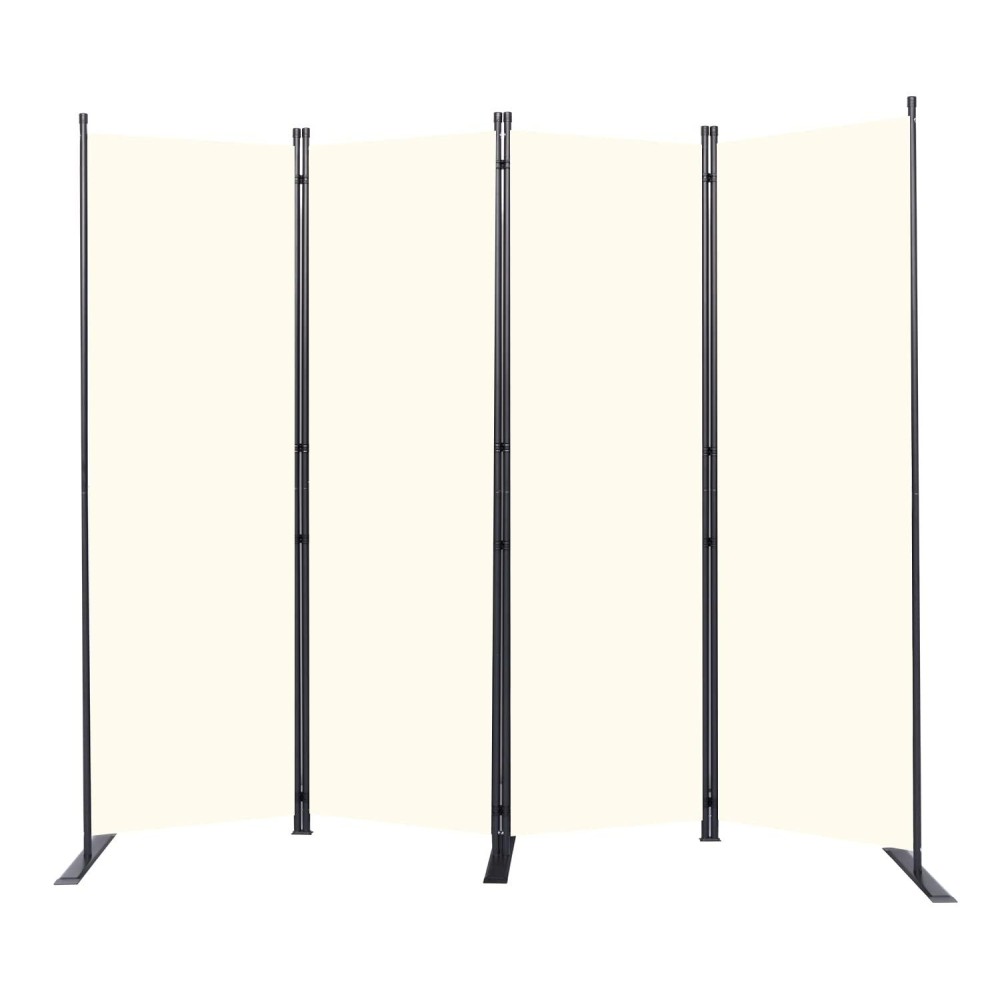 Room Divider 6Ft Portable Room Dividers And Folding Privacy Screens 88 W Fabric Divider For Room Separation 4 Panel Partitio