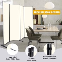 Room Divider 6Ft Portable Room Dividers And Folding Privacy Screens 88 W Fabric Divider For Room Separation 4 Panel Partitio