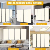 Room Divider 6Ft Portable Room Dividers And Folding Privacy Screens 88 W Fabric Divider For Room Separation 4 Panel Partitio