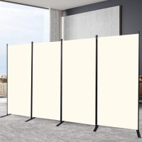 Room Divider 6Ft Portable Room Dividers And Folding Privacy Screens 136 W Fabric Divider For Room Separation 4 Panel Partiti