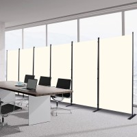 Room Divider 6Ft Portable Room Dividers And Folding Privacy Screens 204 W Fabric Divider For Room Separation 6 Panel Partiti