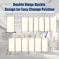 Room Divider 6Ft Portable Room Dividers And Folding Privacy Screens 204 W Fabric Divider For Room Separation 6 Panel Partiti