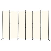 Room Divider 6Ft Portable Room Dividers And Folding Privacy Screens 132 W Fabric Divider For Room Separation 6 Panel Partiti