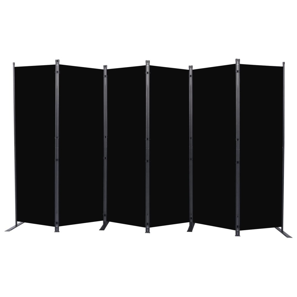 Room Divider 6Ft Portable Room Dividers And Folding Privacy Screens 132 W Fabric Divider For Room Separation 6 Panel Partiti