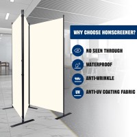 Room Divider 6Ft Portable Room Dividers And Folding Privacy Screens 102 W Fabric Divider For Room Separation 3 Panel Partiti