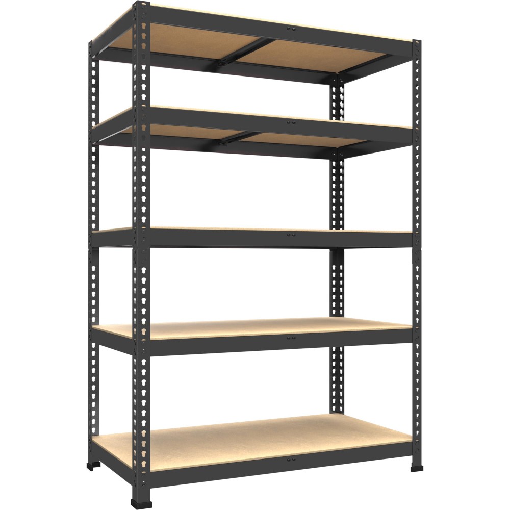 Primezone Heavy Duty Storage Shelves 5 Tier 355 W X 1575 D X 71 H Adjustable Garage Storage Shelving Metal Storage Ut