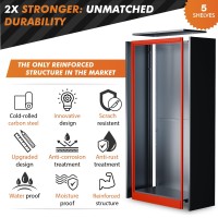 Metaltiger Extra-Spacious Metal Storage Cabinet With Wheels Digital Lock - Garage Storage Cabinet, 72