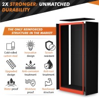 Metaltiger Metal Storage Cabinet Wardrobe With Digital Lock - Metal Storage Locker With Locking Doors, Adjustable Shelf Height & Position, Removable Hanging Rods, Mirror & Accessories (Black)