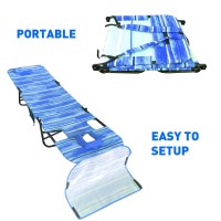 Easygo Product Backpack Chair Face & Arm Holes-2 Legs Support-Polyester Material - Backrest Positions-Head Rest Pillow-Beach Or Home Use-Patents Pending, 1 Pack, 1 Economy Blue