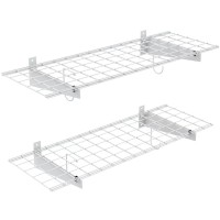 Torack 2 Pack Garage Storage System Shelves 15 X 45 Wall Mounted Wire Shelves For Storage Heavy Duty Garage Wall Shelvingp