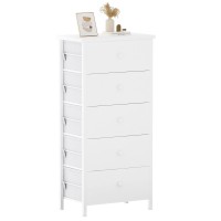 Boluo Tall White Dresser Narrow Dresser Small Chest Of Drawers Lingerie Chest Skinny Dressers For Closet,Bedroom Modern