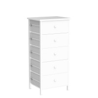 Boluo Tall White Dresser Narrow Dresser Small Chest Of Drawers Lingerie Chest Skinny Dressers For Closet,Bedroom Modern