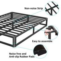 Firpeesy Upgrade Anti Bending And Round Corner Legs 10 Inch Metal King Bed Frame 3500 Lbs Heavy Steel Slats Support Platform Bed Frames No Box Spring Needed Platform Noise Free Easy Assembly