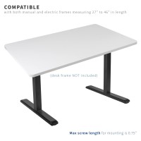 Vivo Universal 48 X 30 Inch Solid One-Piece Table Top For Standard And Sit To Stand Height Adjustable Home And Office Desk Frames, White, Desk-Top48-30W