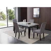 Napoli Gray Velvet Dining Bench