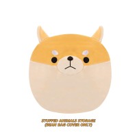 Stuffed Animal Storage Bean Bag Chair Cover For Kids Yellow Dog Shiba Inu Bean Bag Chair For Girls Xxlarge Size Toy Organizer C