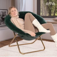 Milliard Cozy Chairfaux Fur Saucer Chair For Bedroomxlarge Green