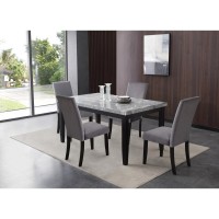 Napoli Gray Marble Top Dining