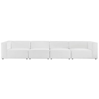 Mingle Vegan Leather 4Piece Sectional Sofa