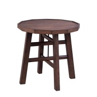 Paisley End Table Brown