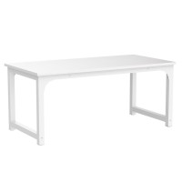 Tribesigns Modern Computer Desk, 63 X 31.5 Inch Large Executive Office Desk Computer Table Study Writing Desk Workstation For Home Office,White