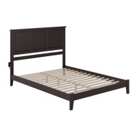 Madison Queen Low Profile Wood Platform Bed in Espresso