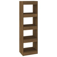 vidaXL Book CabinetRoom Divider Brown Oak 157x118x531