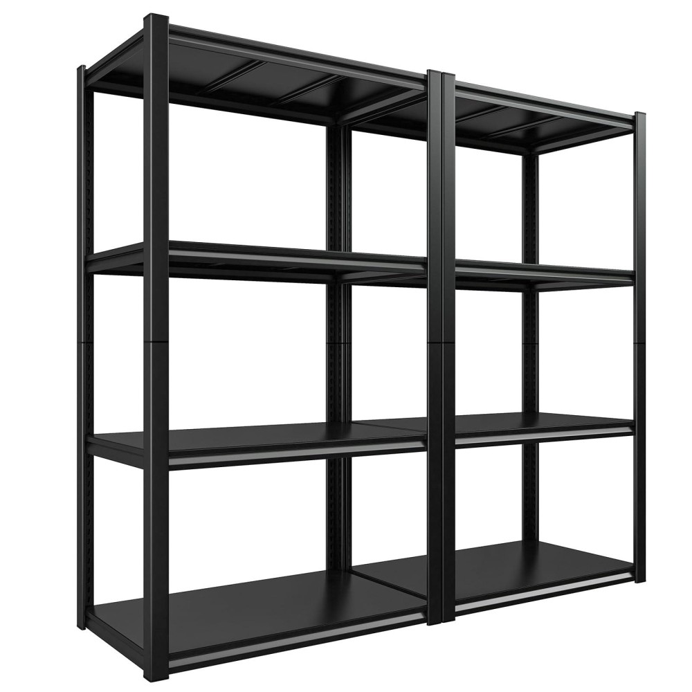 Raybee Garage Shelving Adjustable Garage Storage Shelves 4 Tier Metal Shelving Unit Industrial Metal Shelves For Storage Garage