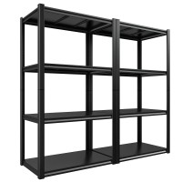 Raybee Garage Shelving Adjustable Garage Storage Shelves 4 Tier Metal Shelving Unit Industrial Metal Shelves For Storage Garage