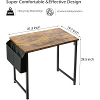 Lufeiya Home Office Desks 47 Inch Desk For Bedroom Modern Simple Student Study Table 48 Vintage Writing Computer Desk Rustic Br